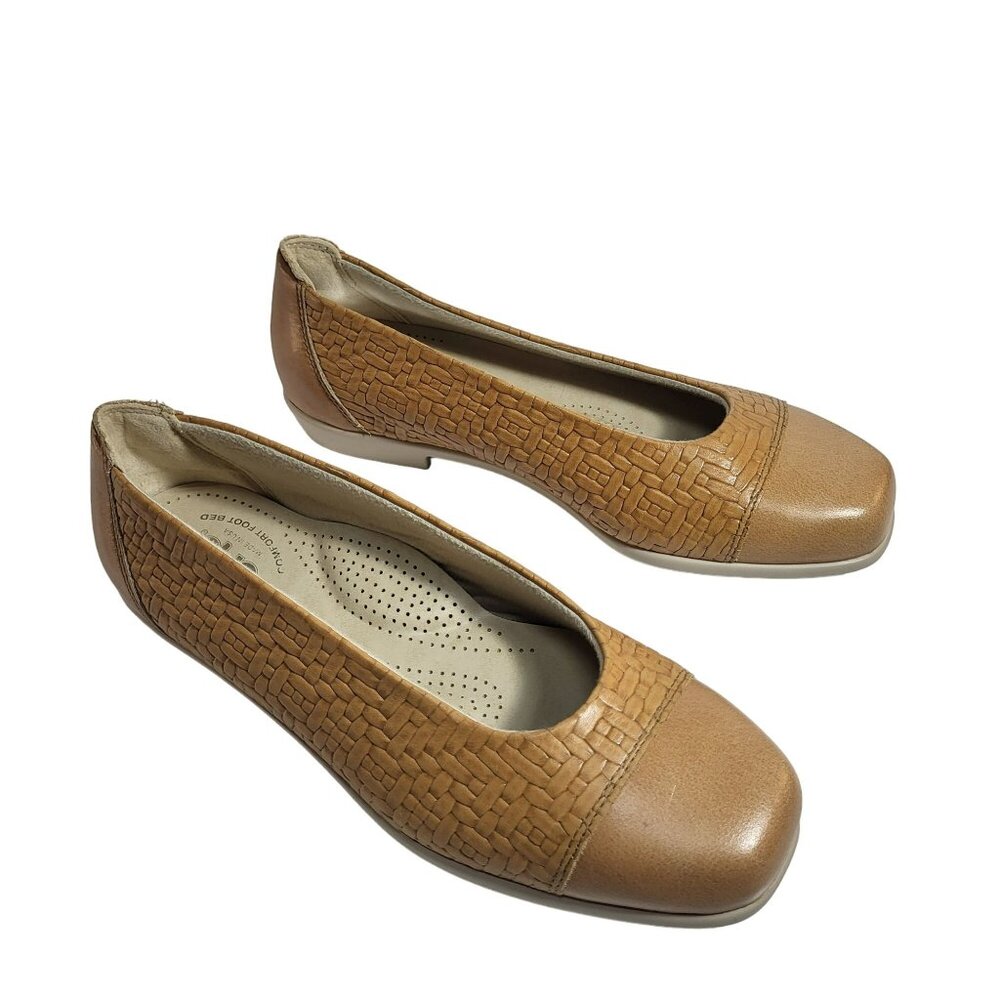 SAS Maui Wheat Tripad Comfort Leather Loafers Shoes Women's 6M Tan Light Brown